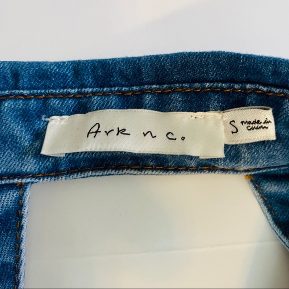 ARK NC. DENIM VEST WITH OPEN BACK AND TIES - Picture 5 of 7